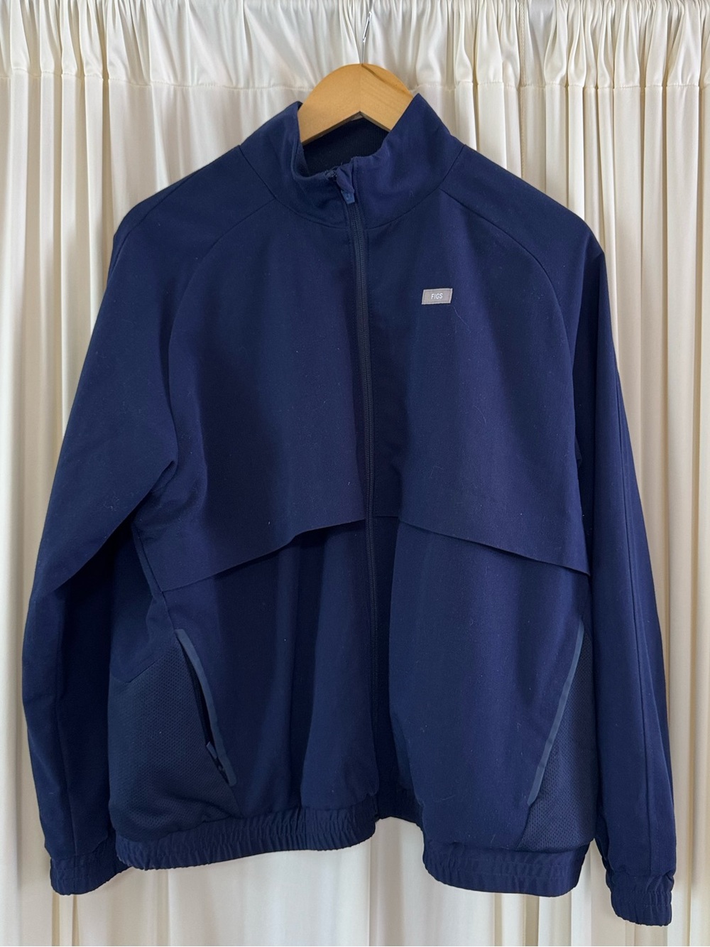 Figs Womens Sydney Scrub Jacket Navy Blue Full Zip Size XL - Picture 4 of 7